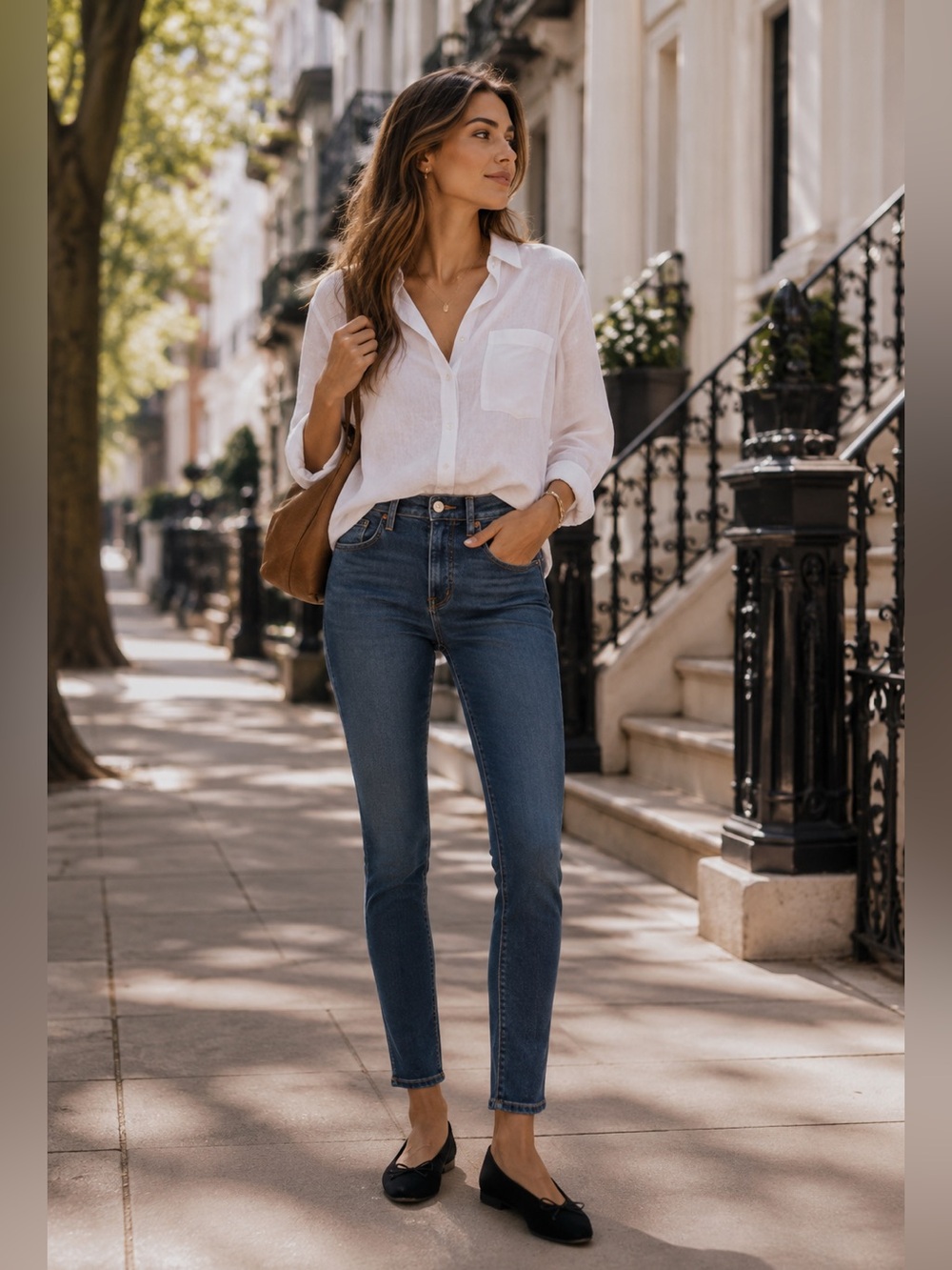 Sezane denim slim parfait high waist ankle jeans